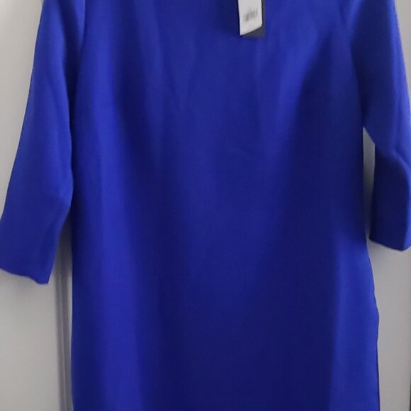 Nwt Banana Republic Button-Shoulder shift dress bright Blue SIZE 8 #396629 N05 - Picture 9 of 9